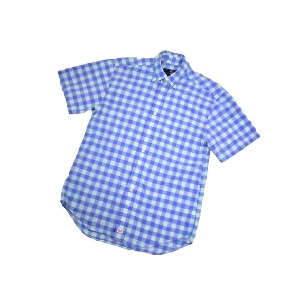 Vineyard Vines Men's Murray Shirt Size S Button Down Short Sleeve Plaid Preppy - Picture 4 of 10